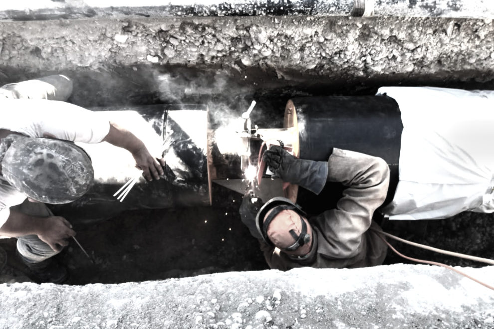 Nahwärmenetz Memmingen Installation