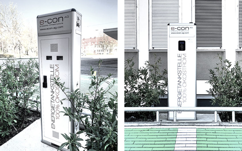 Ladestation beim Hotel A2 in Memmingen