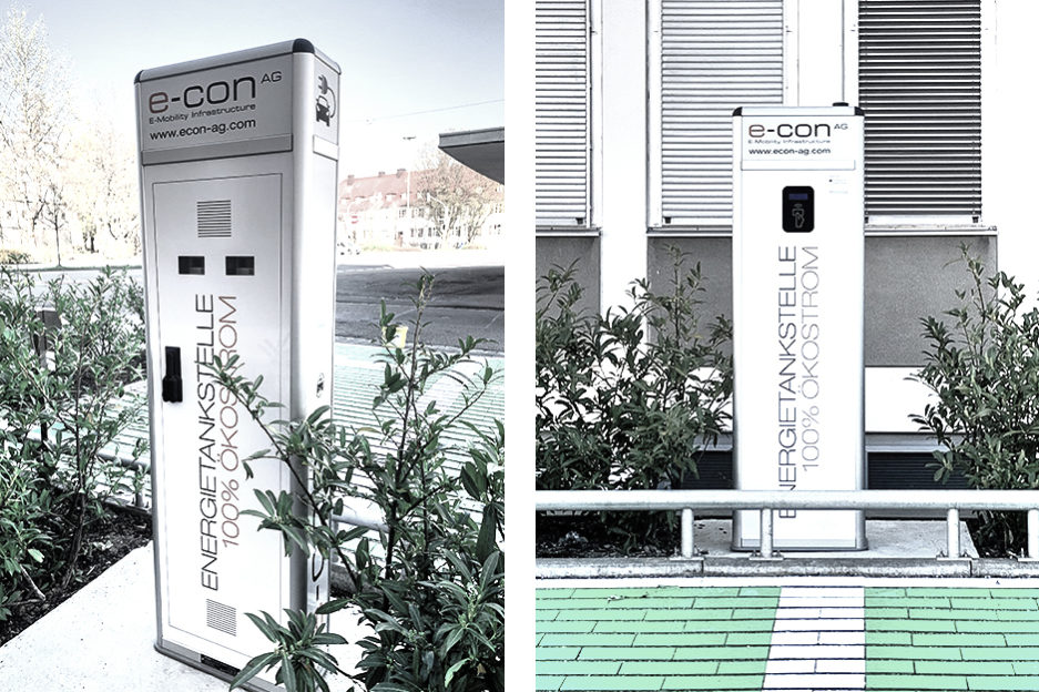 Ladestation beim Hotel A2 in Memmingen