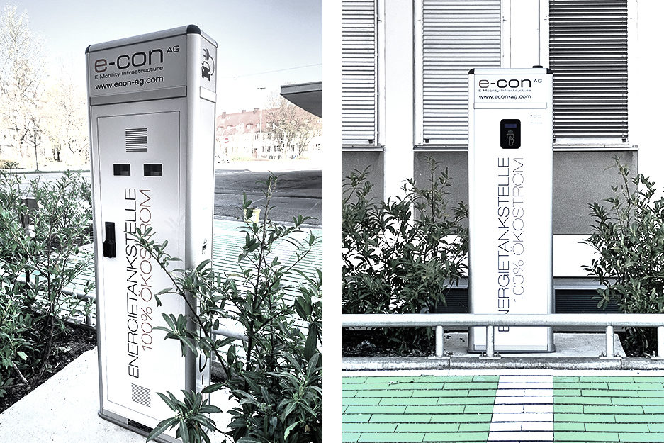 Ladestation beim Hotel A2 in Memmingen
