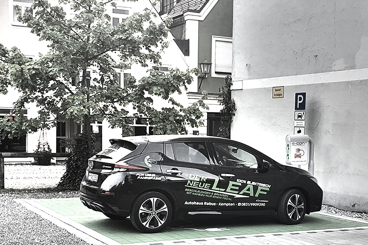 Ladsesäule in Mindelheim für E-Autos