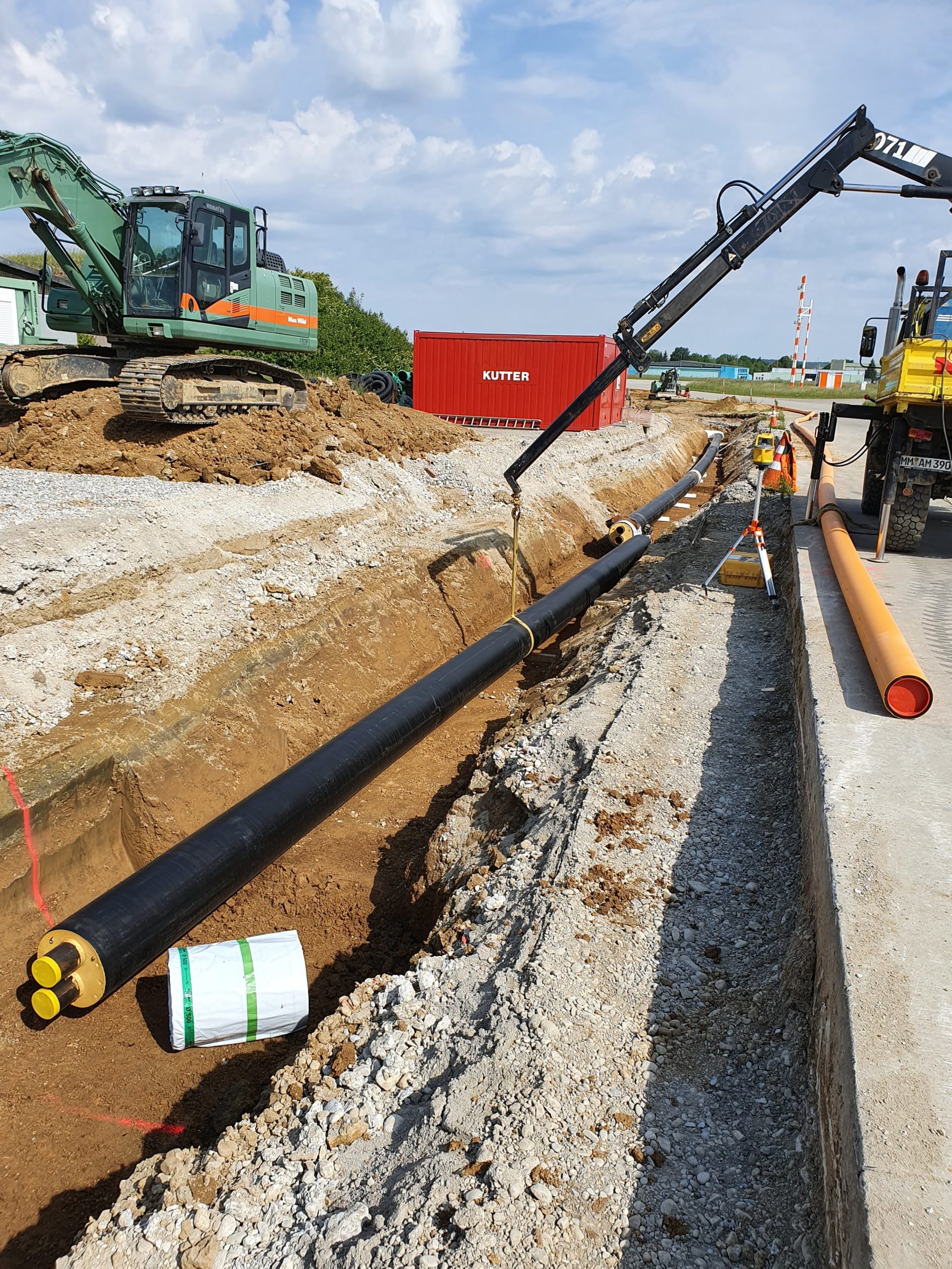 Fernwärmenetz Allgäu Airport