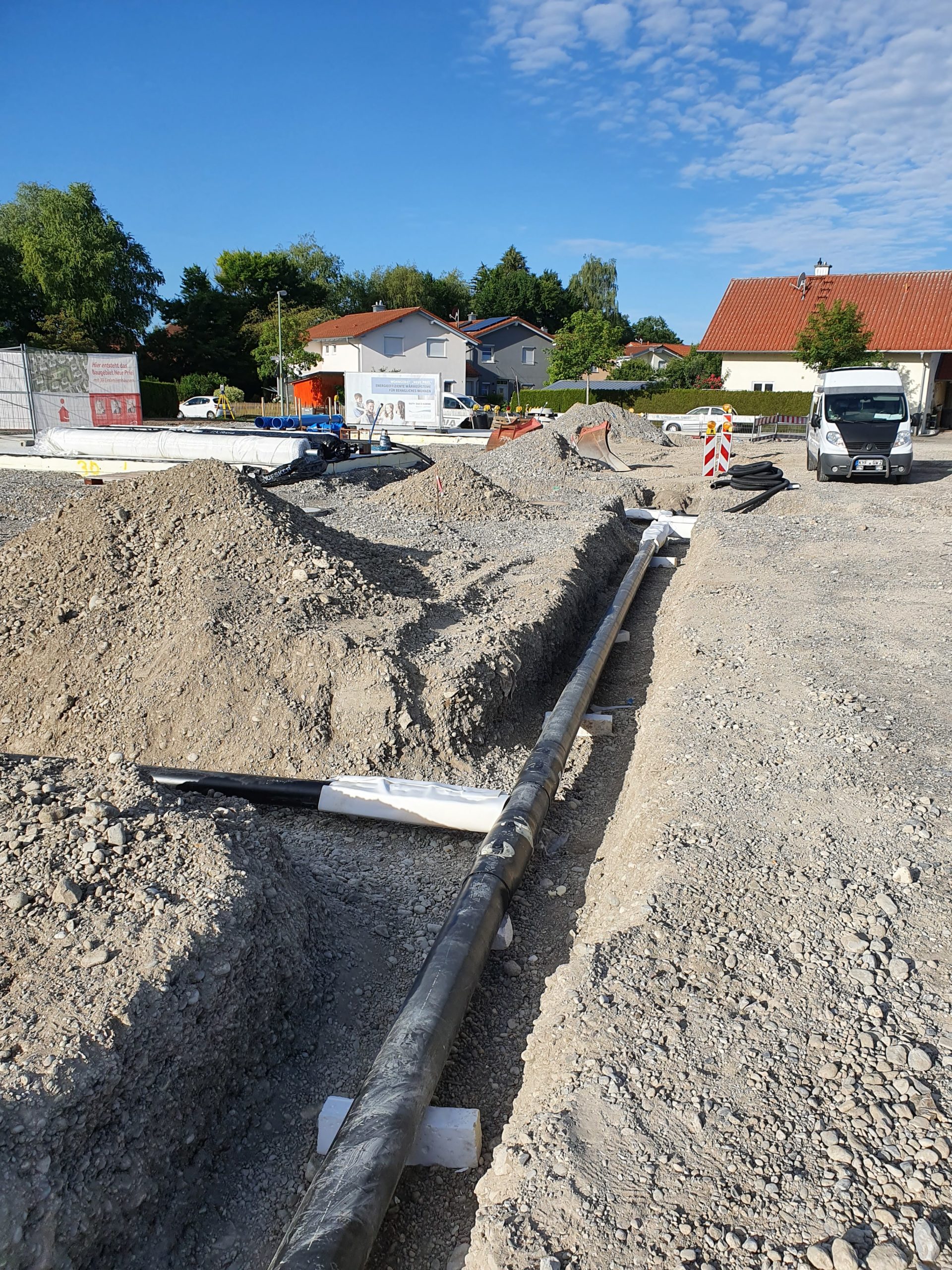 Verlegung Nahwärmenetz Neue Priel