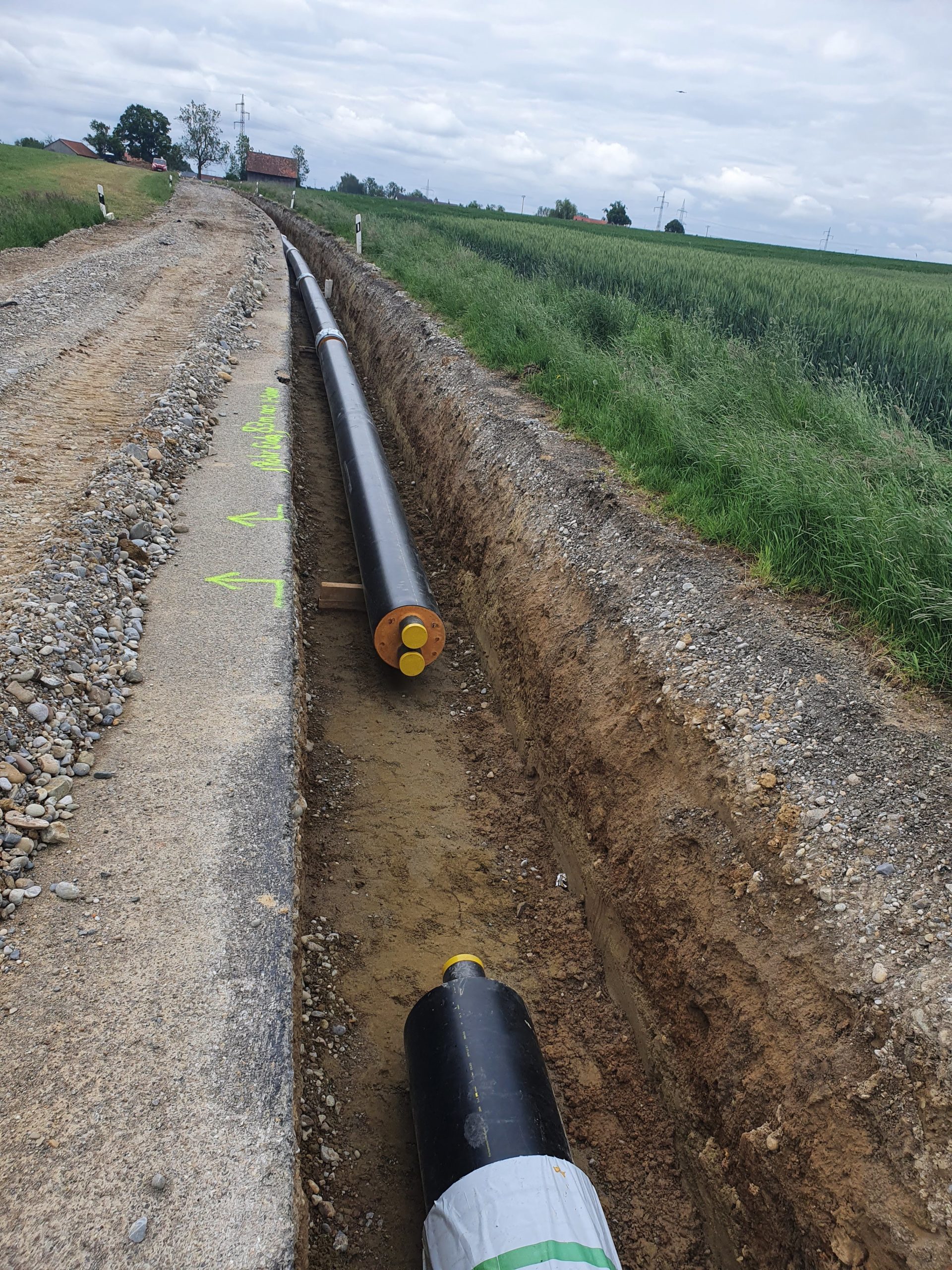 Verlegung Nahwärmenetz Dickenreishausen