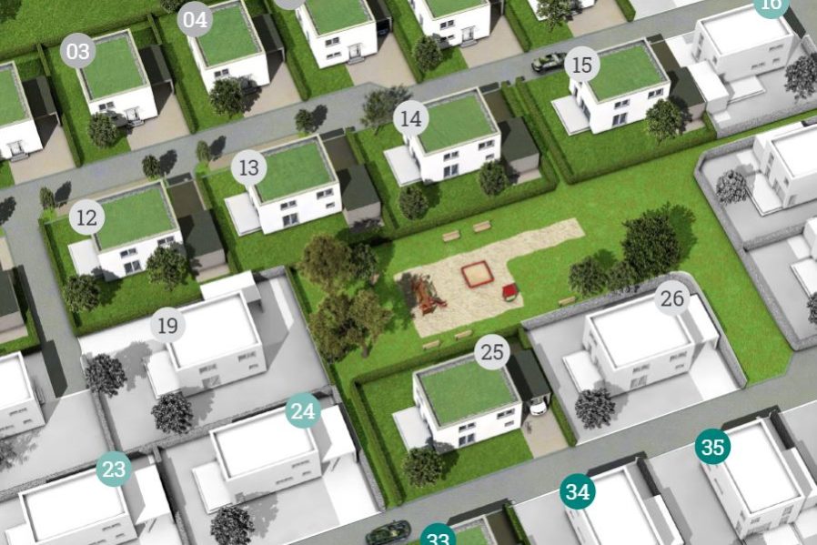 Visualisierung Neubaugebiet Neue Priel