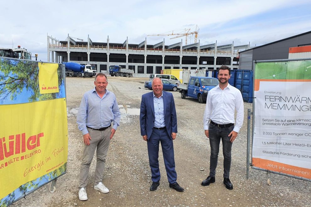 Heizwerk und Fernwärmenetz der e-con AG sorgen für nachhaltige und klimafreundliche Wärmeversorgung im Warehouse-Neubau von Dachser in Memmingen